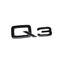 Audi Q3 Schriftzug Schwarz Emblem Logo Hinten Heckklappe 83A071803Schwarz Original Modellbezeichnung