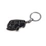 VW T1 BUS SCHLÜSSELANHÄNGER IN SICHTVERPACKUNG - SILHOUETTE/SCHWARZ Anhänger Key Ring BUKH12