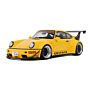 Porsche 911 RWB Qeema 1:18 Modellauto Miniatur 1/18 Yellow Gelb GT492 GT Spirit