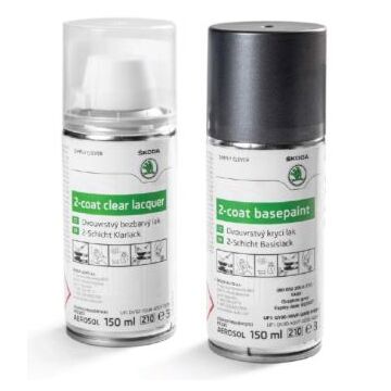 Skoda Lackspray Set F7C Graphit-Grau Metallic 000050200A F7C
