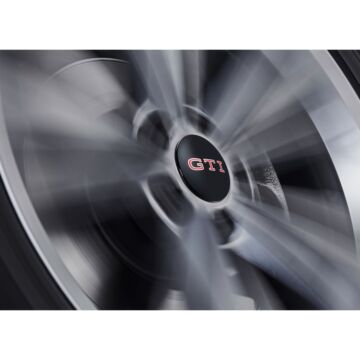 VW GTI dynamische Nabenkappen Nabendeckel stehendes GTI Logo 000071213E