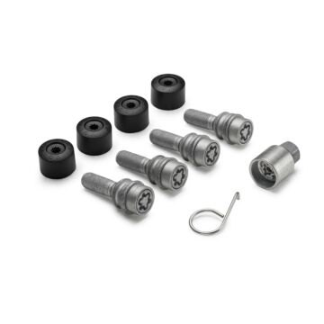 VW Radschraubenschlosssatz M14 x 1,5 x 35, loser Kugelbund VW T5 T6 T6.1 Amarok Touareg radschrauben Schloss Radschloss Radschloß Radsicherung