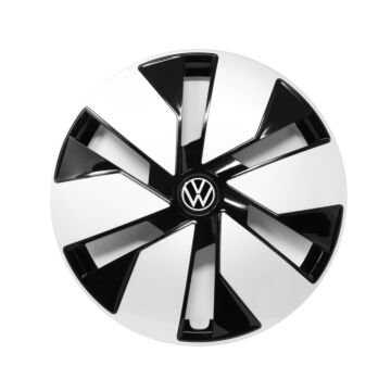 Original VW ID.3 18 Zoll Radzierblende Radkappe Schwarz Silber Stahlfelge 10A601147B WZG
