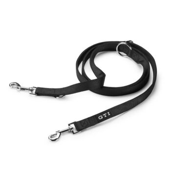 Volkswagen Original GTI Hundeleine 2m Schwarz Nylon Hund Leine VW