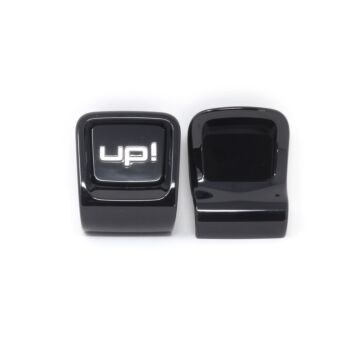 VW Up Lenkrad Blende Schwarz Aluminium Blende mit Schriftzug 1S0498685A N0R