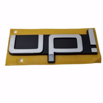 VW Up Schriftzug Emblem Logo Schwarz Silber Heckklappe Hinten 1S6853687 FXC