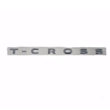 VW T-Cross Schriftzug Silber Emblem Logo Heckklappe Hinten 2GM853687 2ZZ