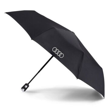 Audi Knirps Taschenschirm 3121900200 Schwarz Regenschirm Umbrella Duomatic