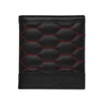 Audi Sport Herren Minibörse Leder 3152201300 Schwarz Rot Geldbörse Portemonnaie Wallet Leather Small