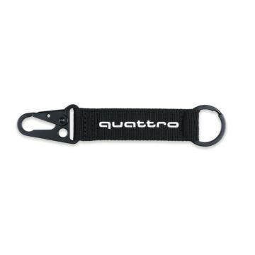 Original Audi quattro Schlüsselanhänger Schwarz Weiß 3182200700 Anhänger Key