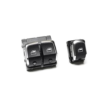 Audi Original A5 8T Coupe Alu Fensterheber Schalter Chrom 2er Set