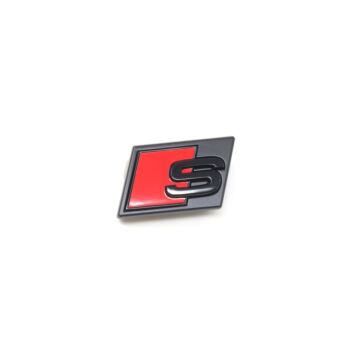 Audi e-tron S Schriftzug Schwarz Emblem Logo Kühlergrill 4KE071805 Vorne S Grill Original