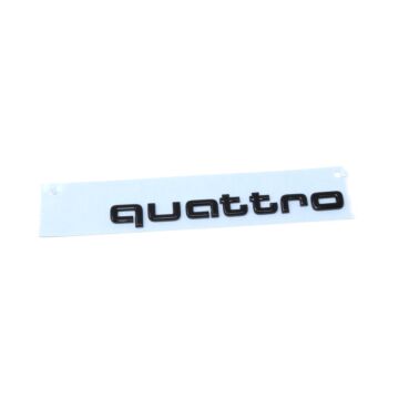 Original Audi quattro Schriftzug Schwarz Emblem Logo 4KE071806 Schwarz glänzend