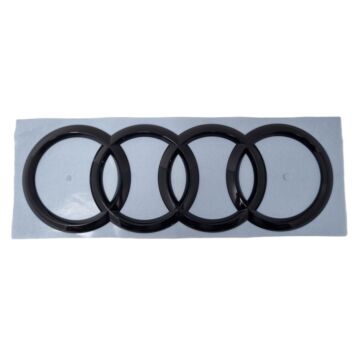 Audi Zechen Schwarz Hinten Heckklappe Logo Emblem Ringe 4M0853742D T94