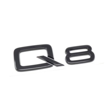 Audi Q8 Schriftzug Schwarz Emblem Logo Hinten Heckklappe 4M8071803 Schwarz Original Modellbezeichnung