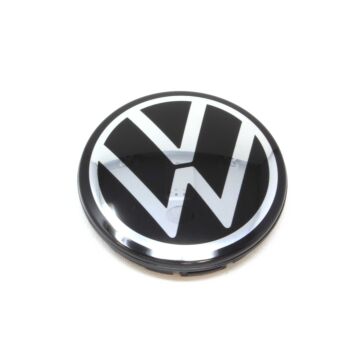 Original VW Nabenkappe Alufelge Schwarz Chrom Nabenabdeckung Nabendeckel 60mm 571601171 FOD