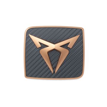 Seat Cupra Ateca Emblem hinten Carbon Kupfer Logo