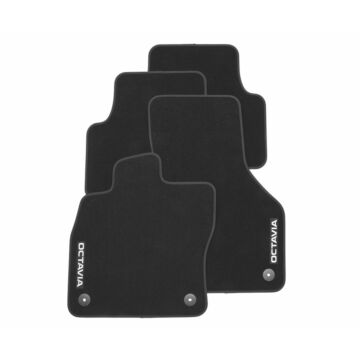 Skoda Octavia Standard Textilfußmatten 5E4061404 Stoffmatten Vorn Hinten Velours Original