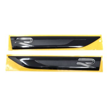 Original Golf 8 R-Line Plaketten seitlich Kotflügel Logo Embleme Emblem Schwarz