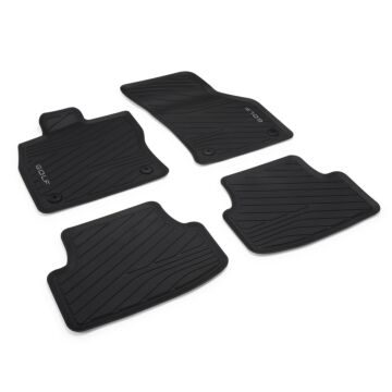 VW Golf 8 Allwetterfussmatten vorn und hinten Fußmatten Gummimatten 5H Matten Volkswagen Original Zubehör Variant Fussmatten Gummifußmatten