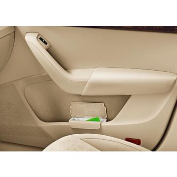 Skoda Abfallbehälter Innentür beige Mülleimer Behälter 5JA061107 WC4