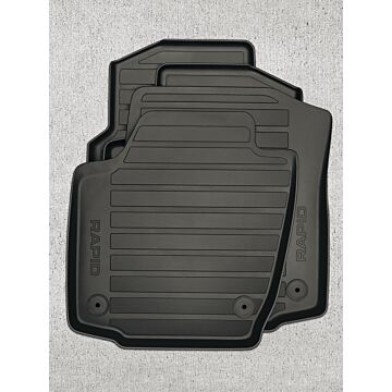 Skoda Rapid 4er Set Gummifußmatten 5JB061550 Allwettermatten Allwetterfußmatten Fußmatten