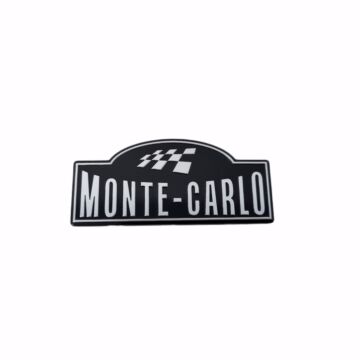 Skoda Monte Carlo Schriftzug B-Säule Plaketten Logo Emblem 5JJ853041A TW4