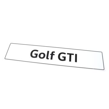 GOLF GTI Kennzeichenschild 51,8 x 11cm 