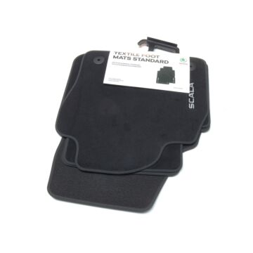 Original Skoda Scala Standard Textilfussmatten Set Stoffmatten Fußmatten Matten 657061404 