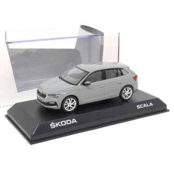 Skoda Scala 1:43 Modellauto Stahl Grau 657099300 F7A Miniatur Modell Steel Grey Original