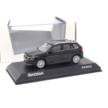 Skoda Kamiq 1:43 Modellauto Black Magic 658099300 F9R Miniatur Modell Schwarz Original