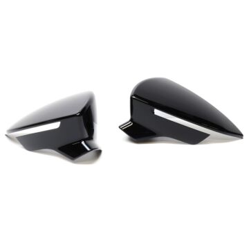 Seat Leon 5F Ibiza Arona Spiegelkappen Set Schwarz Hochglanz Außenspiegelkappen