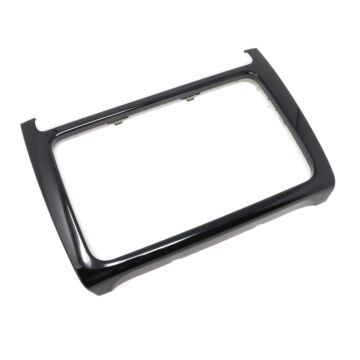 Original VW Polo 6R Radio Dekorblende Schwarz Glänzend Alu Blende Verkleidung 6R0858069E N0R Aluminium