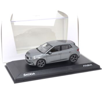 Skoda Fabia IV Modellauto 1:43 Graphite Grau Miniatur 1/43 A07 6VA099300 F7C Original