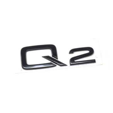 Audi Q2 Schriftzug Schwarz Emblem Logo Hinten Heckklappe 81A071803 Schwarz Original Modellbezeichnung