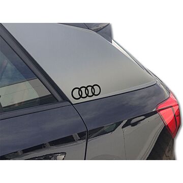 Audi Original Dekorfolie Audi Ringe Brillantschwarz 81B064317 Y9B Aufkleber Folie