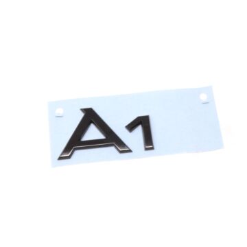 Audi A1 Schriftzug Schwarz Emblem Logo Hinten Heckklappe 82A071803 Schwarz Original Modellbezeichnung