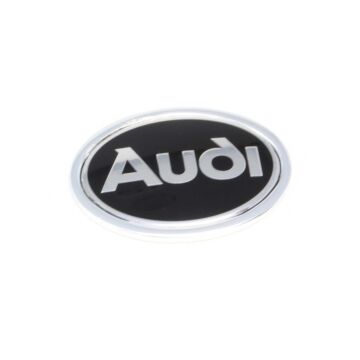 Original Audi Zeichen Schwarz Chrom Kotflügel 895853621A 01C Plakette Emblem Logo