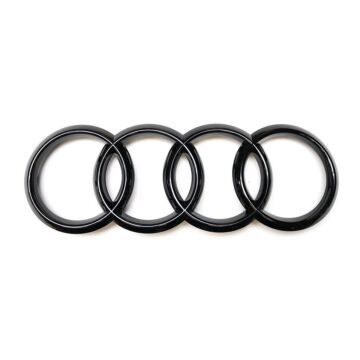 Audi Ringe Schwarz Glänzend Selbstklebend Zeichen Emblem Black Edition Heck 8U0853742B T94