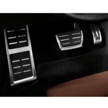 Audi Fußstütze und Pedalkappen in Edelstahl Kappen für Pedale 8V1064205A 