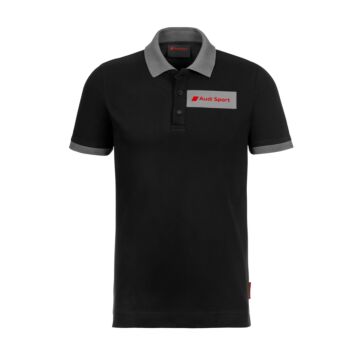 Audi Sport Herren Polo Shirt Schwarz