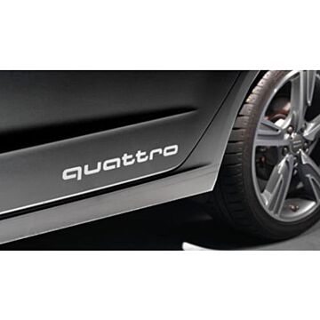 Audi Original Dekorfolie quattro Schriftzug Eissilber Aufkleber 4G0064317 X7W