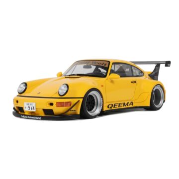 Porsche 911 RWB Qeema 1:18 Modellauto Miniatur 1/18 Yellow Gelb GT492 GT Spirit