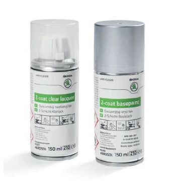 Skoda Lackspray Set F7T Diamant Silber Metallic HFB381037