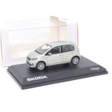 Skoda Citigo 1:43 Modellauto Silver Leaf Metallic Miniatur 1/43 Silber MVF25-803