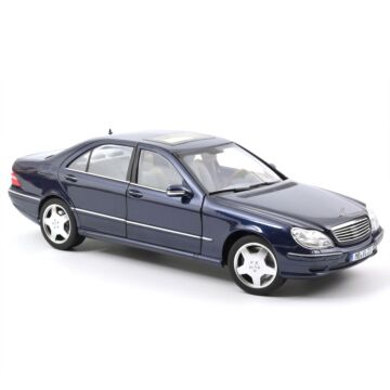 Mercedes Benz S55 AMG 2000 1:18 Modellauto Miniatur 1/18 Blau Metallic Norev 183817 Mercedes-Benz