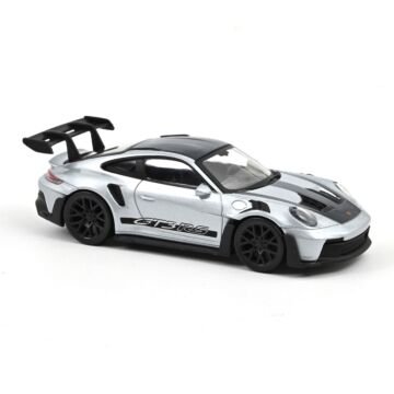 Porsche 911 GT3 RS 1:43 Modellauto Miniatur 1/43 Silber Schwarz Norev 750049 Jet Car